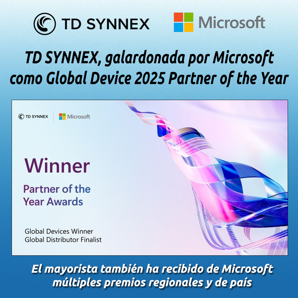 TD SYNNEX, galardonada por Microsoft como Global Device 2025 Partner of the Year
